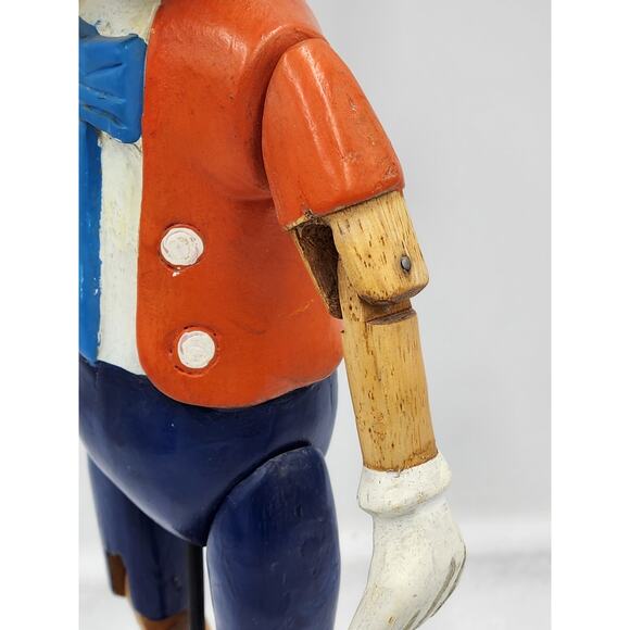 Rare Disney Mickey Mouse Marionette Puppet On Stand Vintage Collectible Wood 17" - Picture 11 of 15